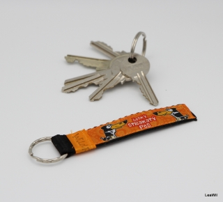 Klíčenka taft 2 cm český s.p.- pásek oranž