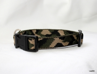 Obojek popruh camo/maskáč 2cm