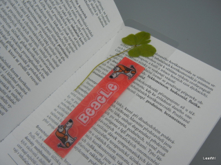 Čtyřlístková záložka do knihy bígl