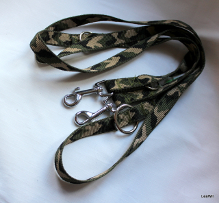 Vodítko přepínací camo/maskáč 2cm