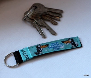 Klíčenka taft 2 cm český s.p.- pásek tyrkysová