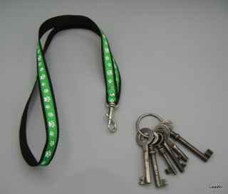 Klíčenka na krk 1,5 cm tm zelená