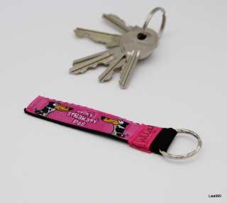 Klíčenka taft 2 cm český s.p.- pásek růž