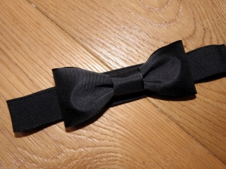 Motýlek s obojkem malý černý