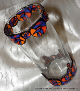 Mozaiková sklenička/vázička