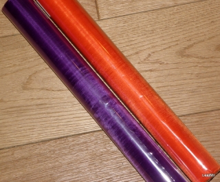 Organza v roli široká tm.fialová neobšitá