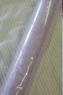 Organza v roli úzká fialková 12cm